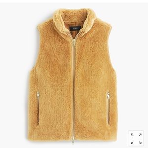 J.CREW Faux Fur Vest Sz. Medium